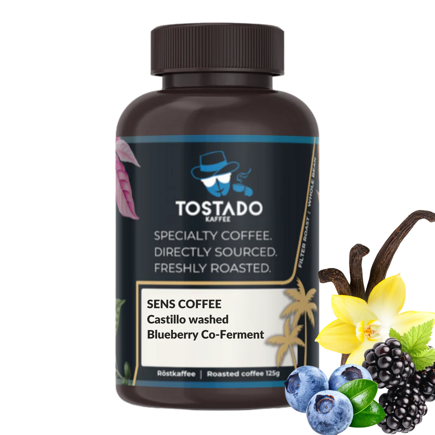 Kolumbien - Sens Coffee - Castillo - Washed Blaubeere Co-Fermentiert